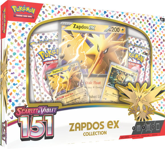 Pokémon: Scarlet & Violet - 151 Zapdos EX Collection (Pre Order) - EXPRESS TCG