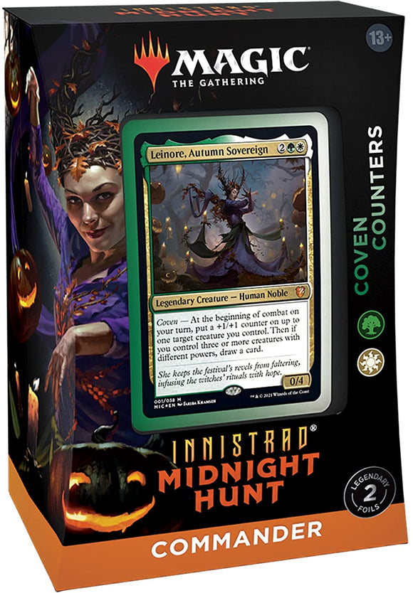 Magic the Gathering: Innistrad: Midnight Hunt - Commander Deck – Coven Counters (Green-White) - EXPRESS TCG
