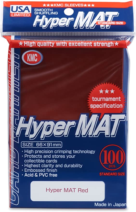 hyper mat card sleeves KMC Standard Size :: White (80 Sleeves) :: Pokemon/Digimon/MTG Size :::: Unicorn Cards Easier to shuffle and easier to keep stacked! KMC: Hyper Matte Sleeves -