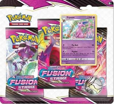Pokemon: Fusion Strike 3 Pack Blister (Eevee/Espeon) - EXPRESS TCG