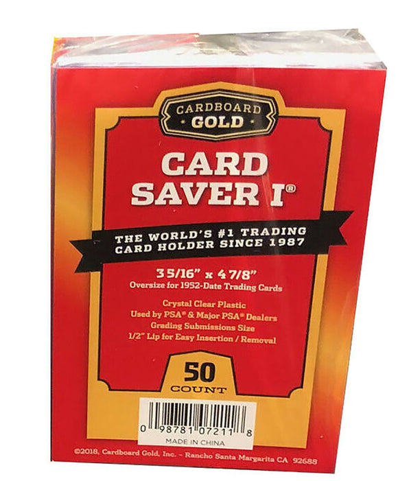 Cardboard Gold: Card Saver 1 - 50ct Box - EXPRESS TCG