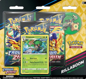 Pokémon: Crown Zenith Rillaboom Pin Collection - EXPRESS TCG